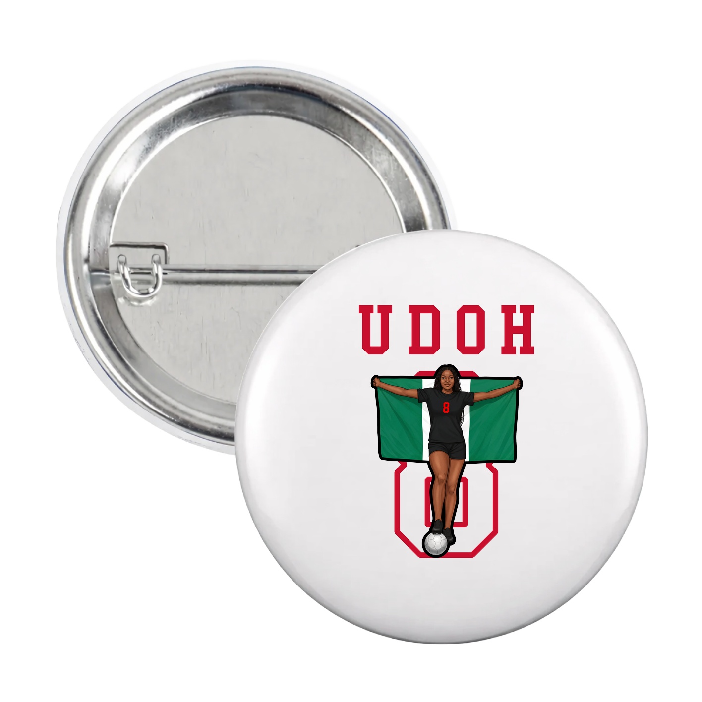 Game Day Button — Shirsey in White