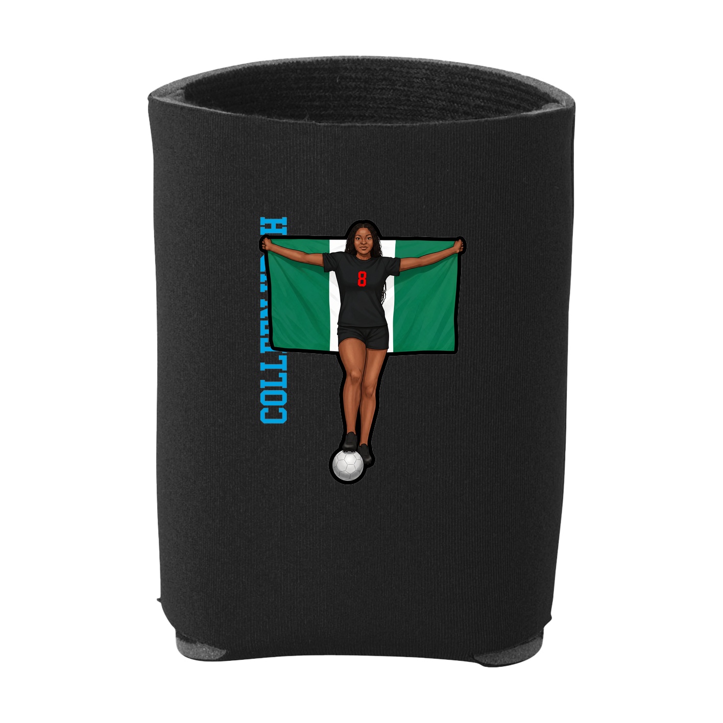 Can Holder — Name Vertical in Black