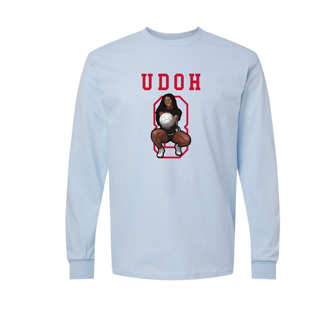 Long Sleeve Tee — Shirsey in Light Blue
