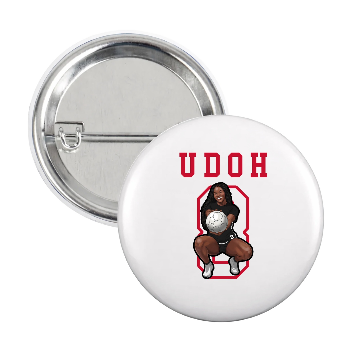 Game Day Button — Shirsey in White