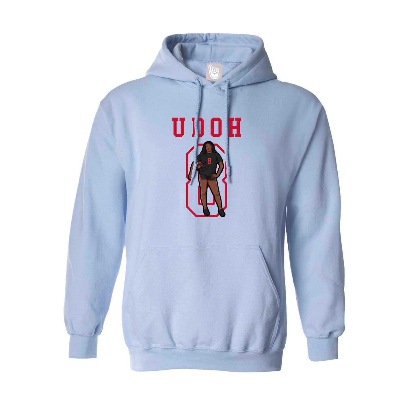 Hoodie — Shirsey in Light Blue