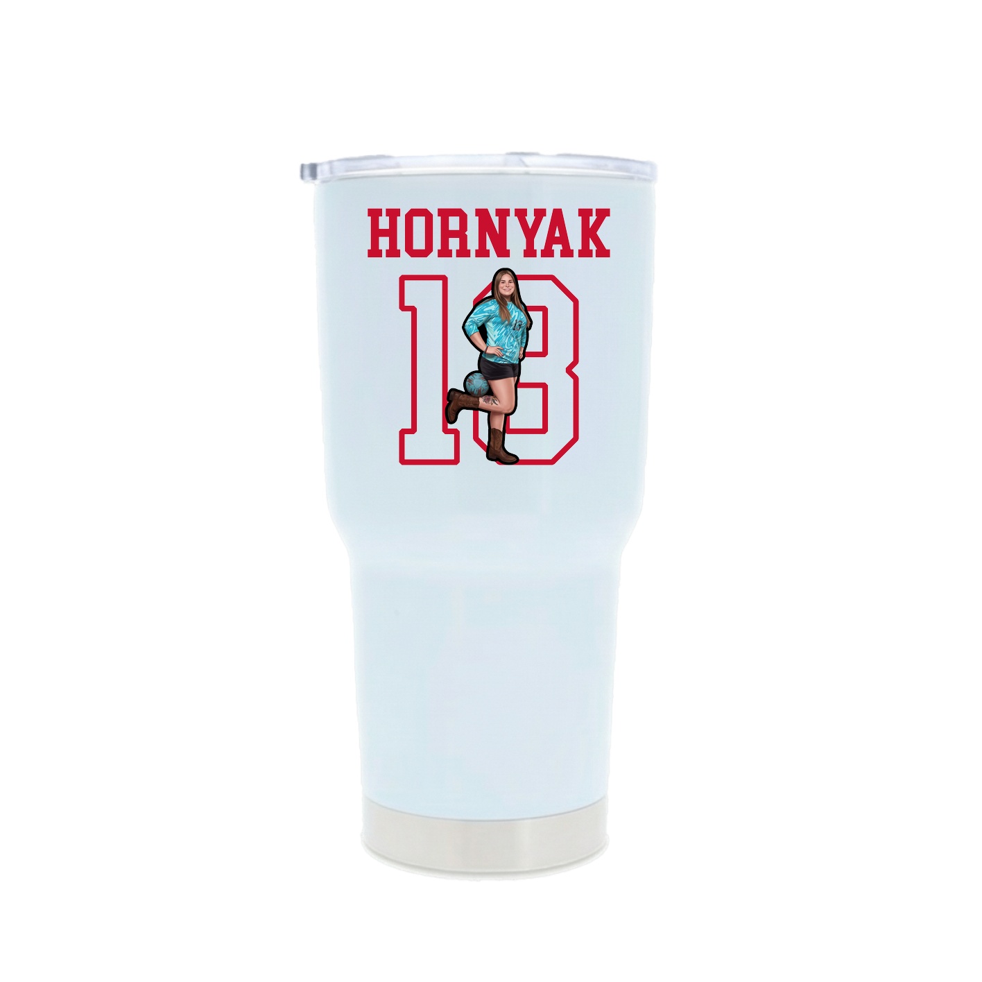 30oz Stainless Steel Tumbler — Shirsey in White