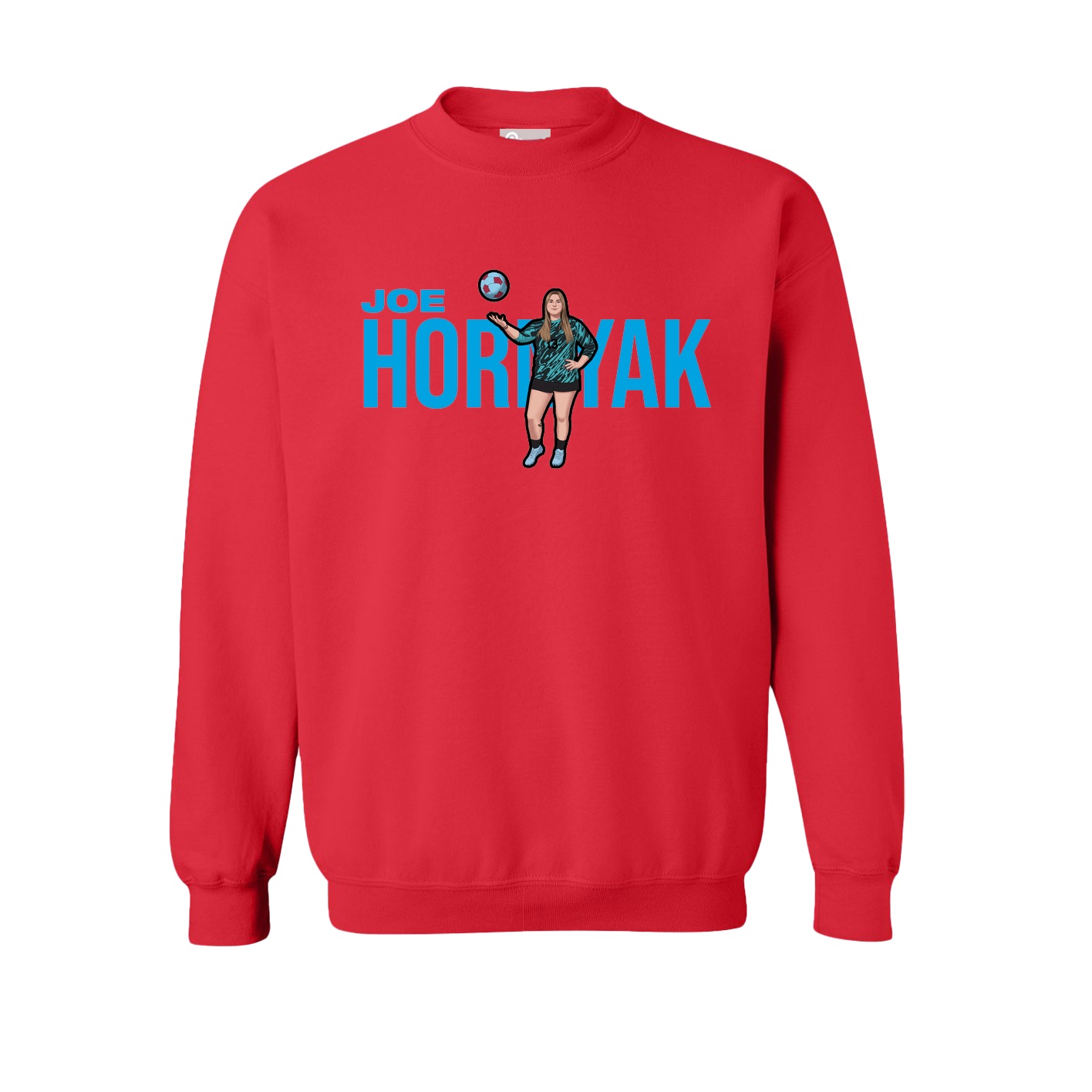 Fleece Crew — Player Name in Red