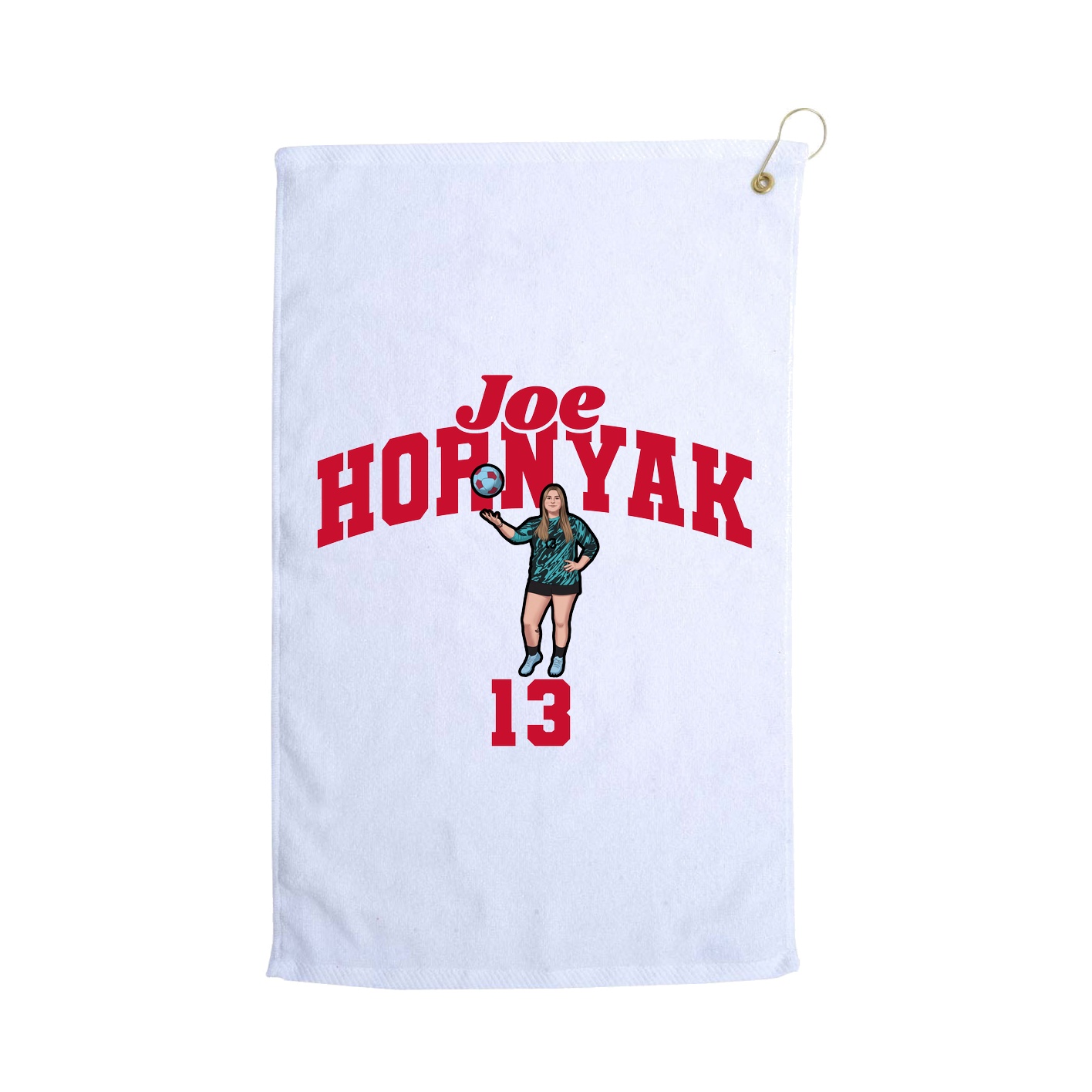 Golf Towel — Signature Arch in White