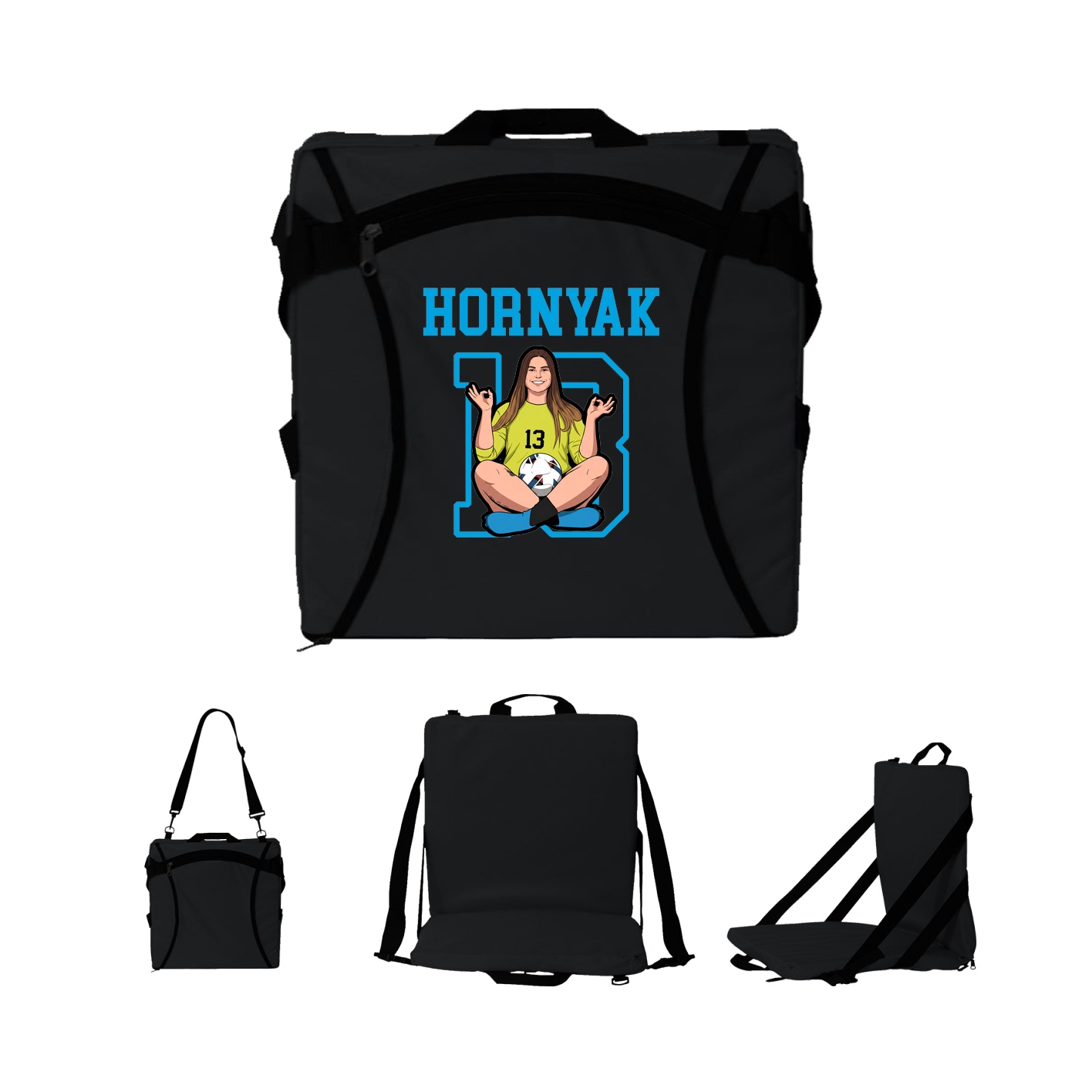 Folding Stadium Seat — Shirsey in Black
