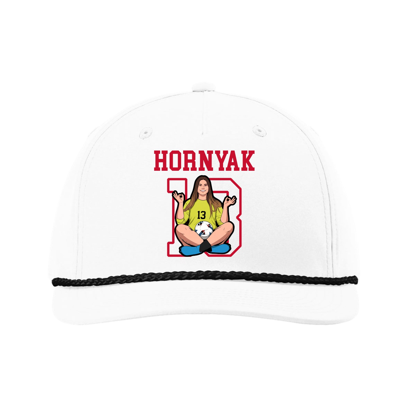 Five-Panel Classic Rope Cap — Shirsey in White