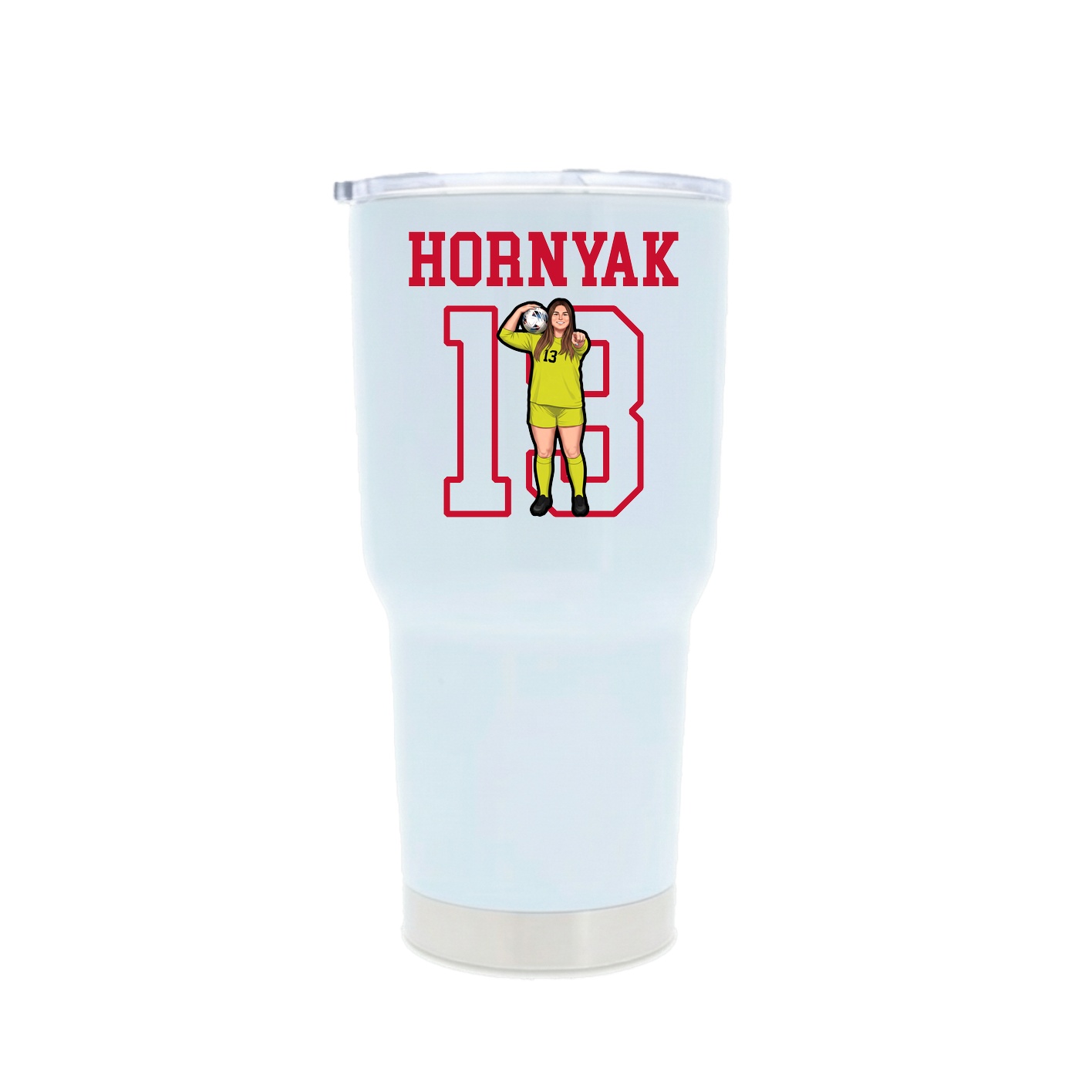 30oz Stainless Steel Tumbler — Shirsey in White