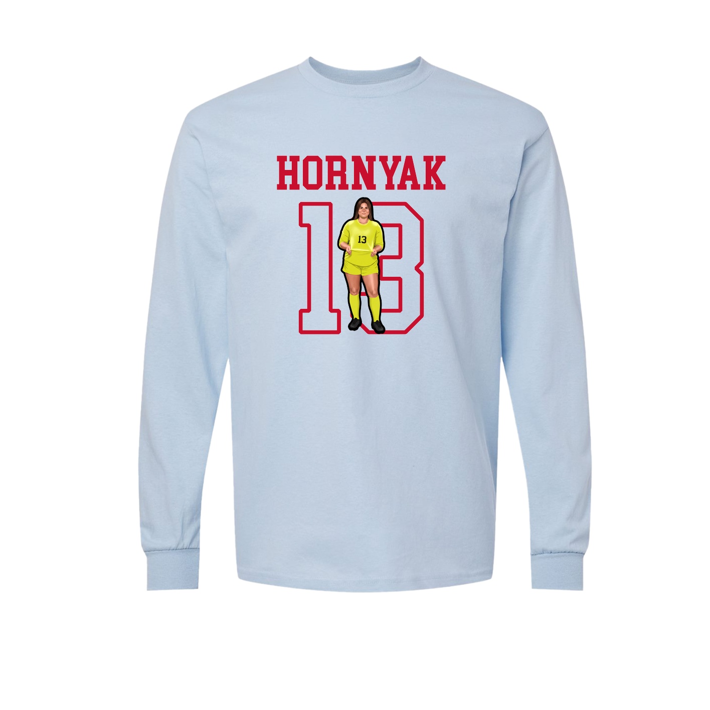 Long Sleeve Tee — Shirsey in Light Blue