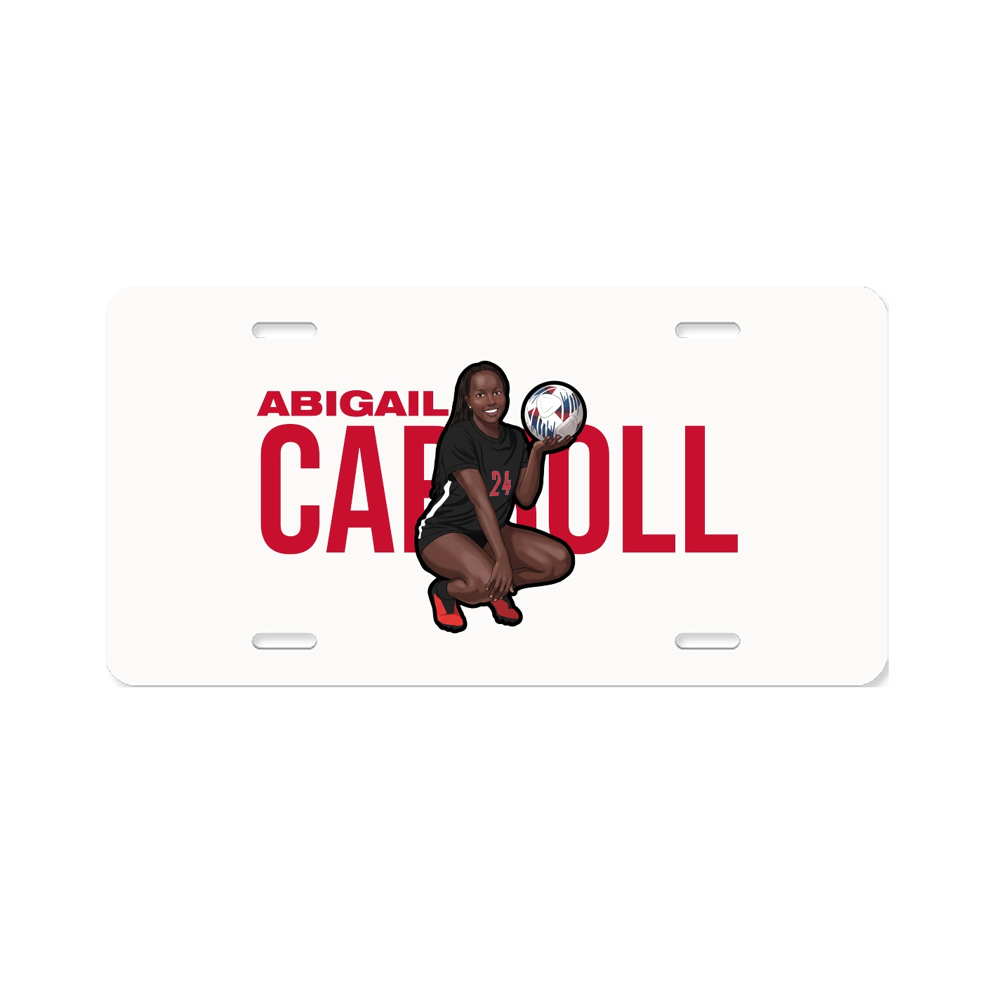 License Plate — Player Name in Classic