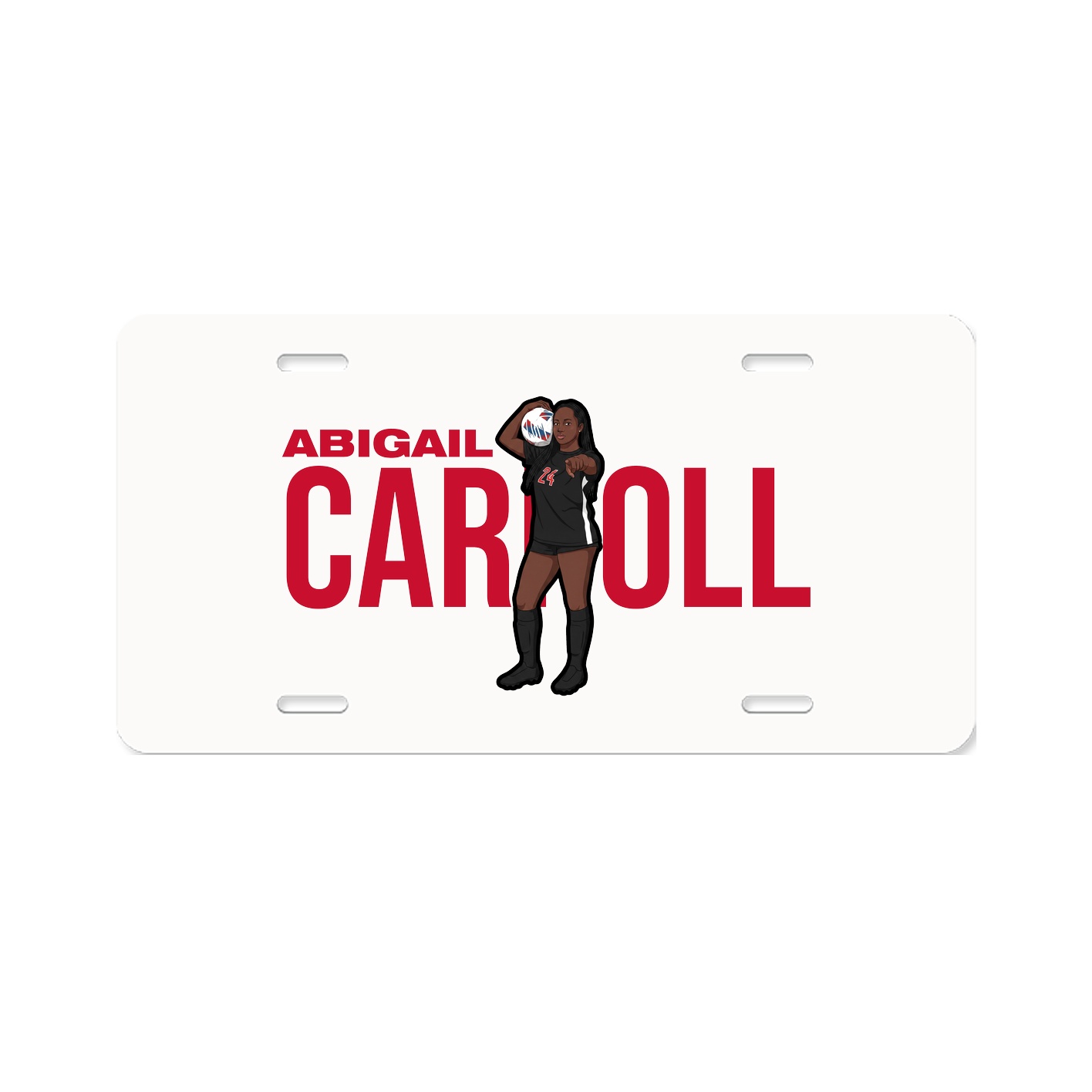 License Plate — Player Name in Classic
