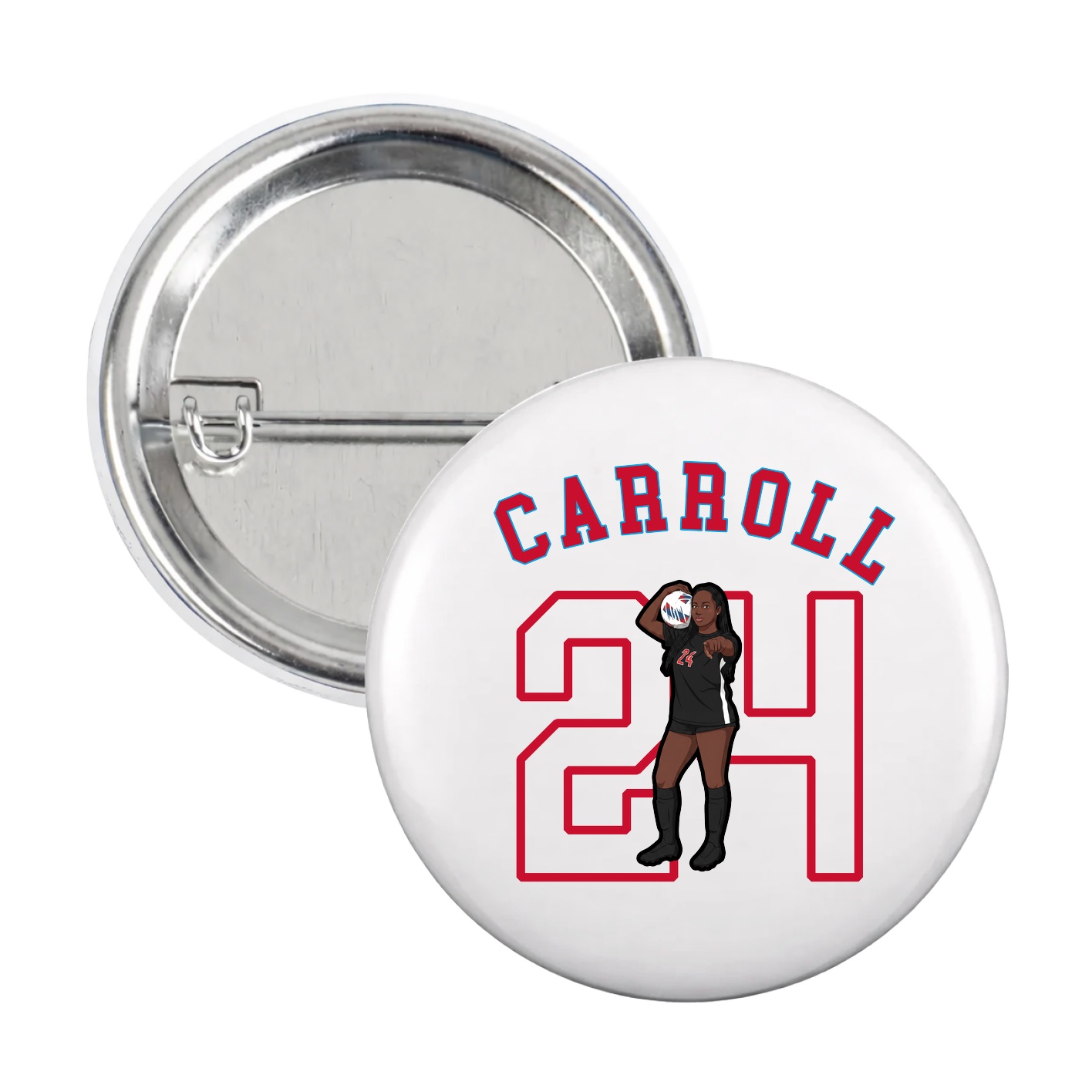 Game Day Button — Shirsey Arch in White