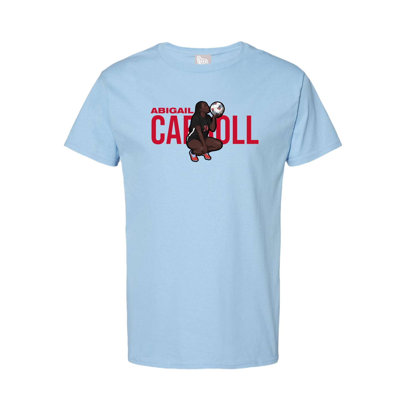 Tee — Player Name in Light Blue