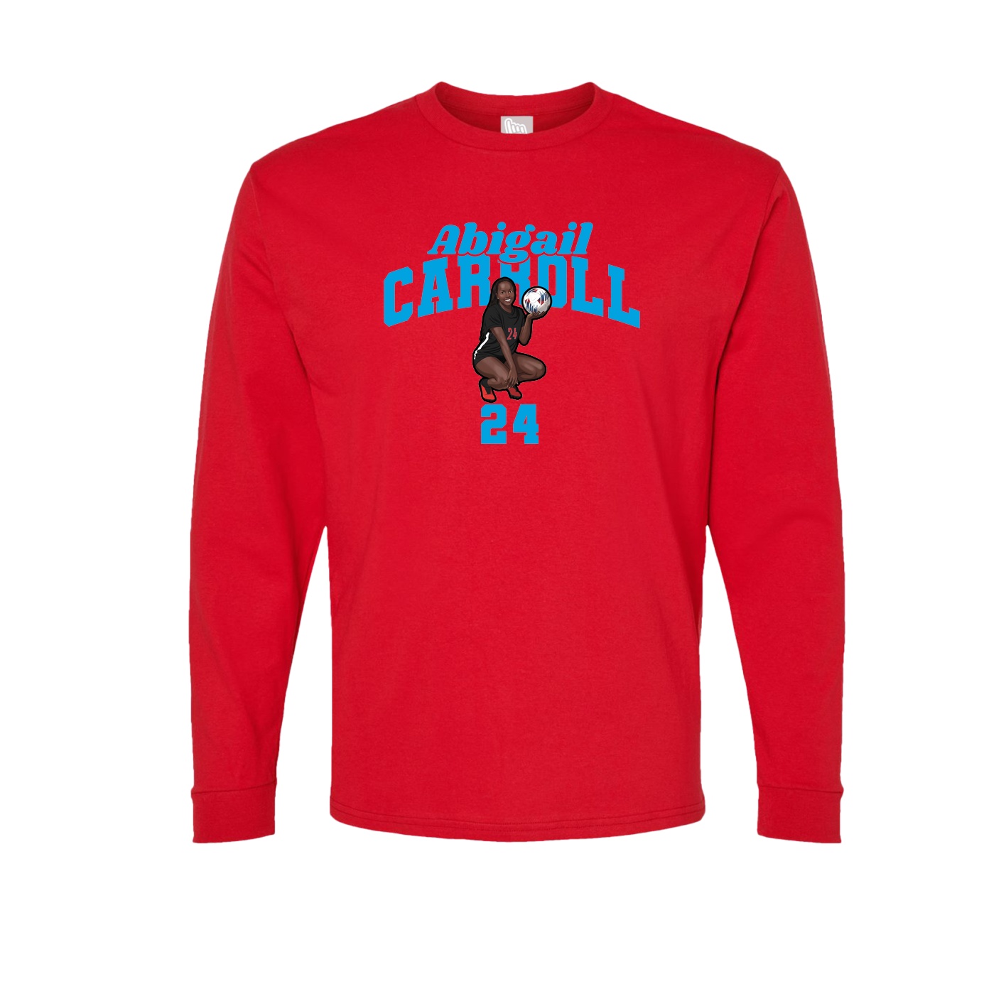 Long Sleeve Tee — Signature Arch in Red