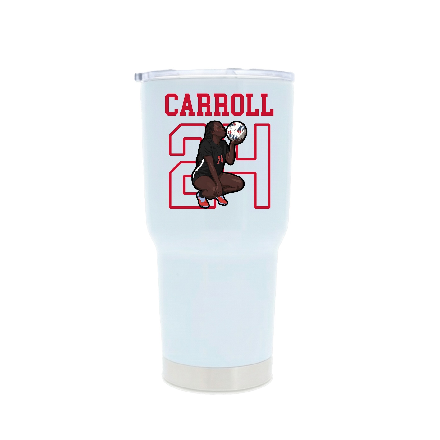 30oz Stainless Steel Tumbler — Shirsey in White