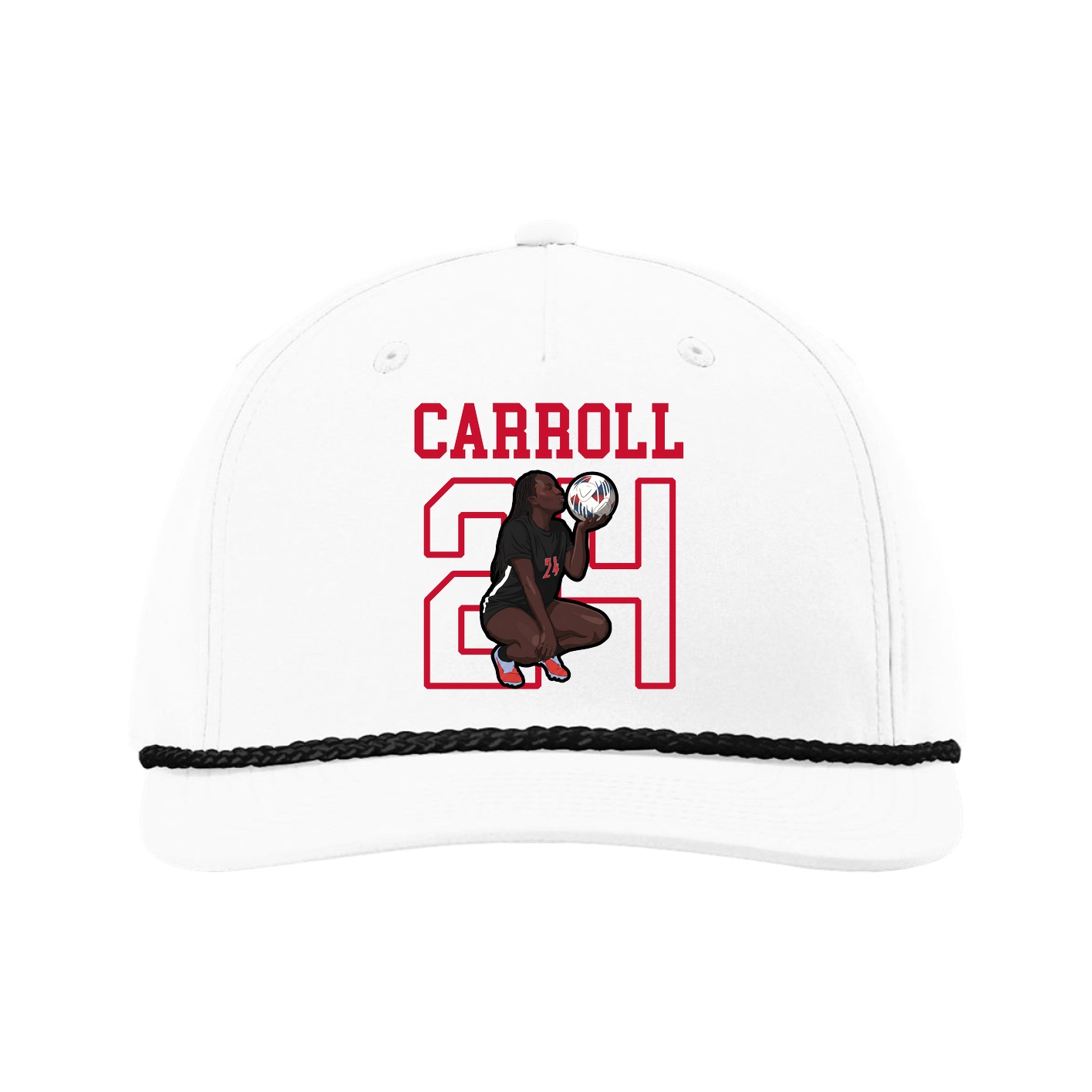 Five-Panel Classic Rope Cap — Shirsey in White