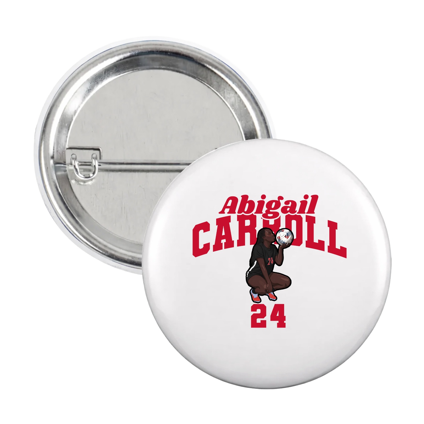 Game Day Button — Signature Arch in White