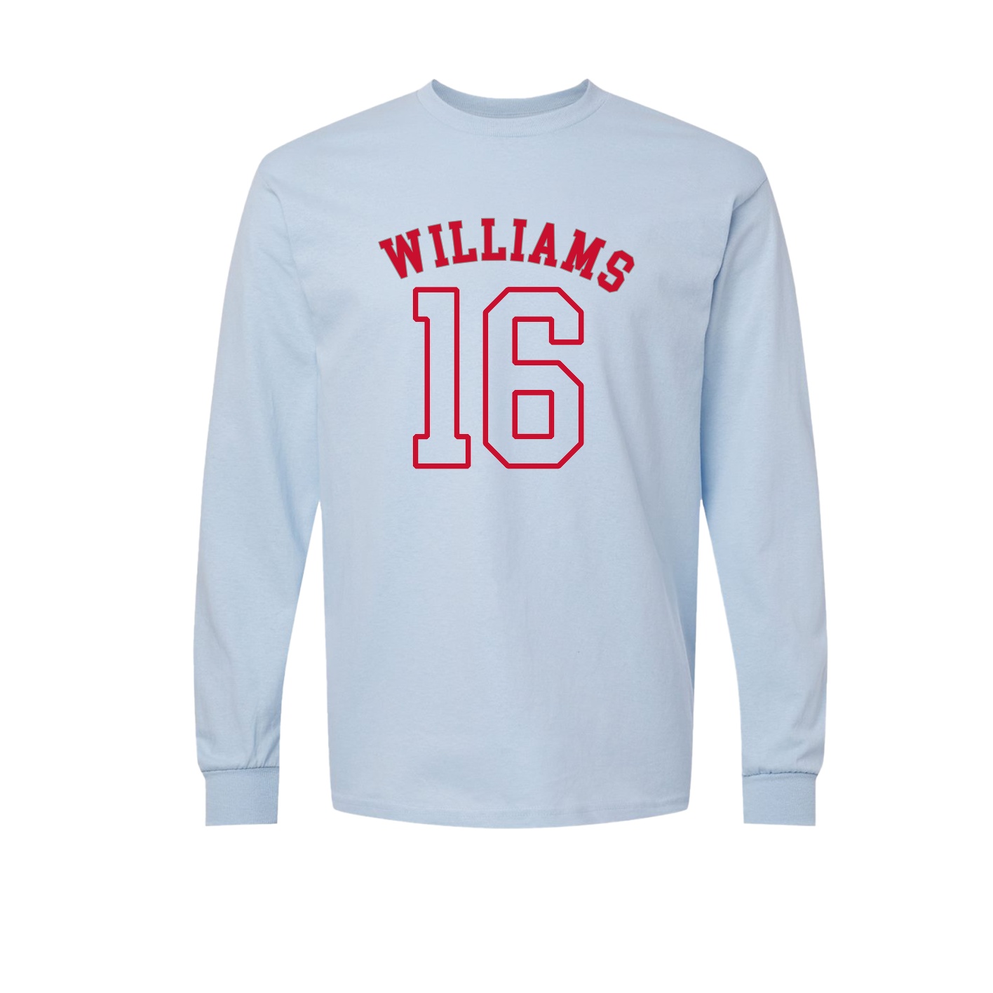 Long Sleeve Tee — Shirsey Arch in Light Blue