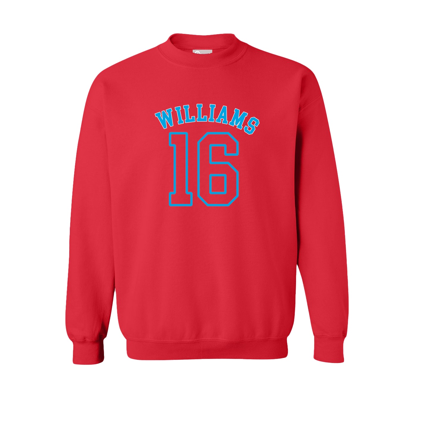 Fleece Crew — Shirsey Arch in Red