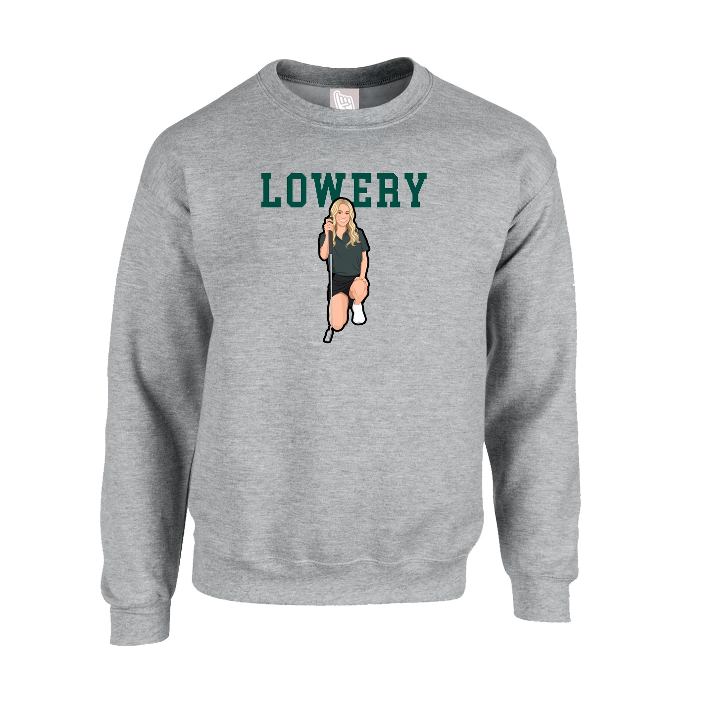 Fleece Crew — Shirsey in Grey