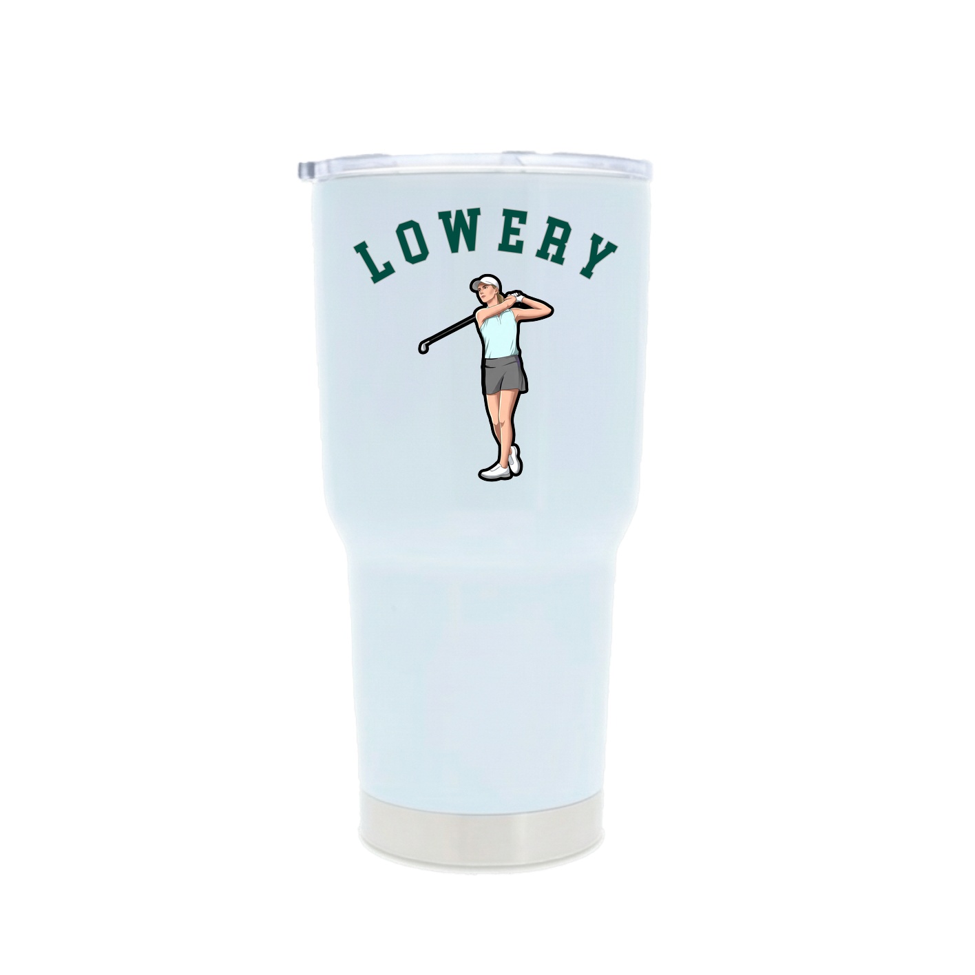 30oz Stainless Steel Tumbler — Shirsey Arch in White