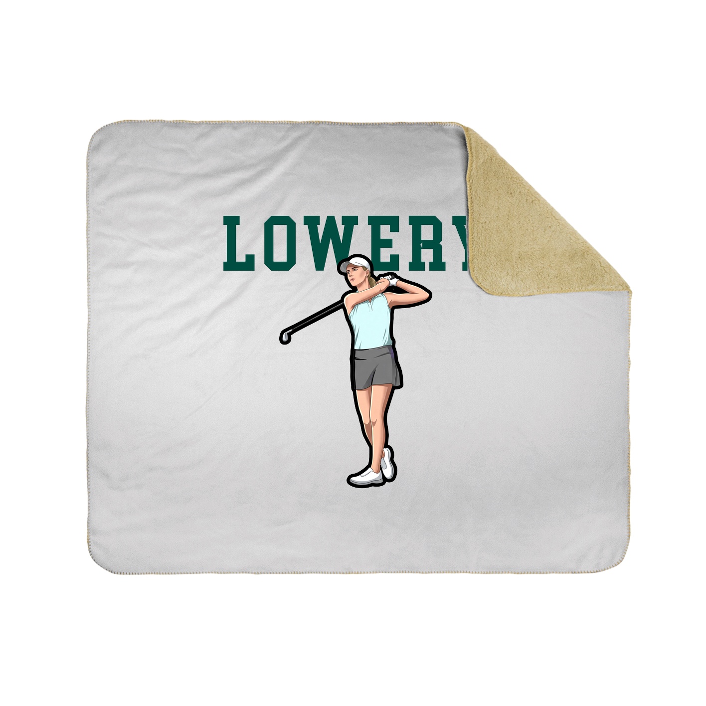 Throw Blanket — Shirsey in White