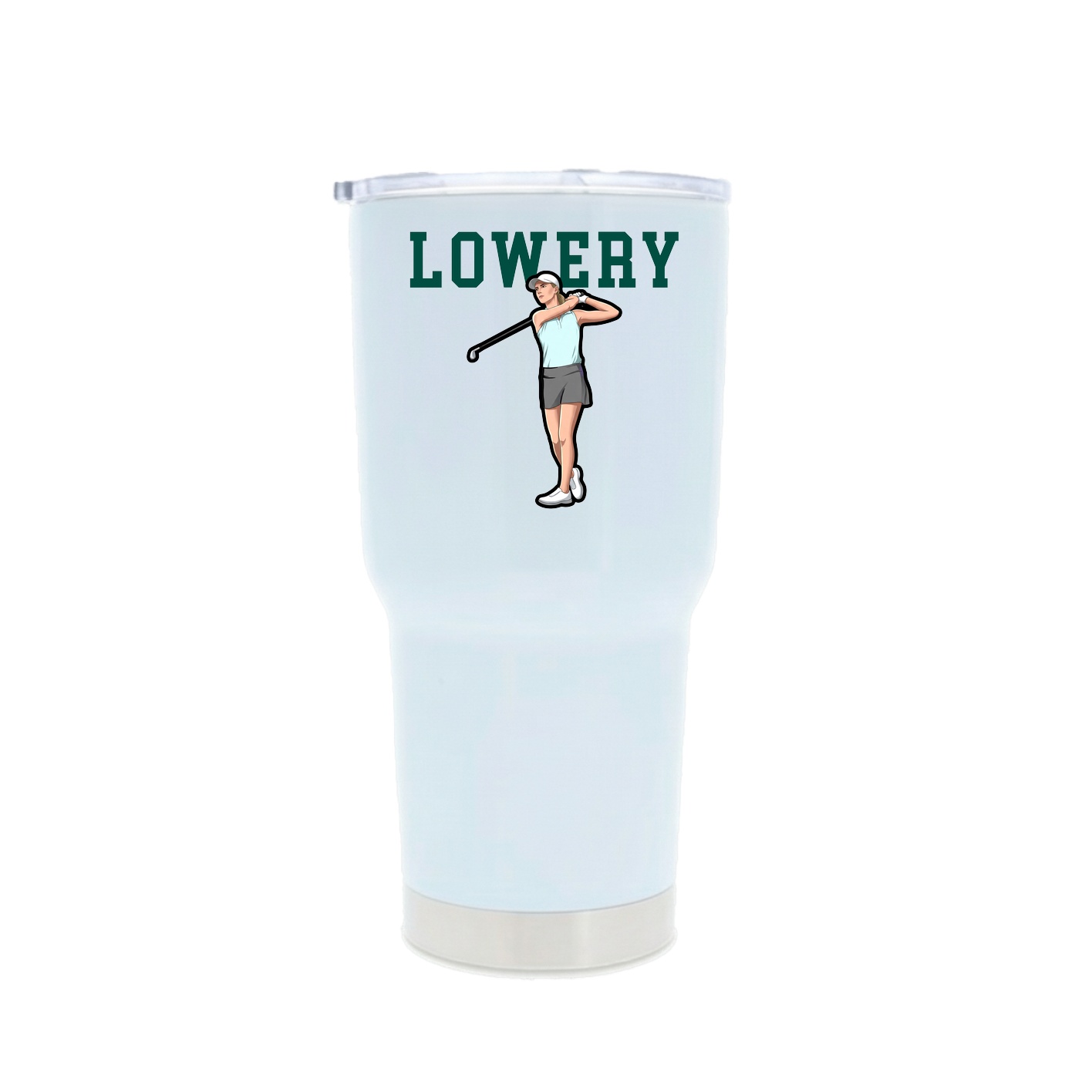 30oz Stainless Steel Tumbler — Shirsey in White