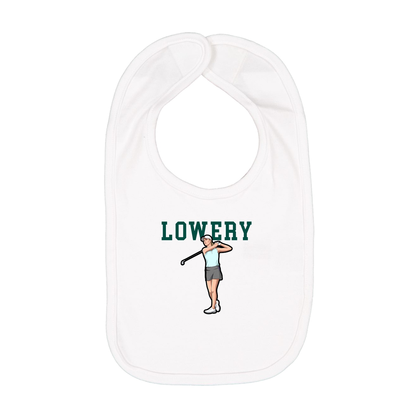 Infant Bib — Shirsey in White