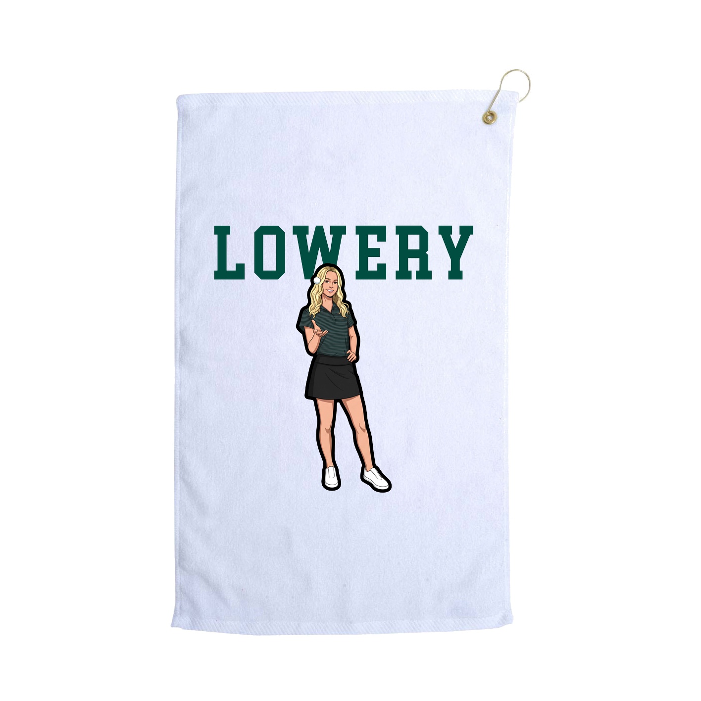 Golf Towel — Shirsey in White