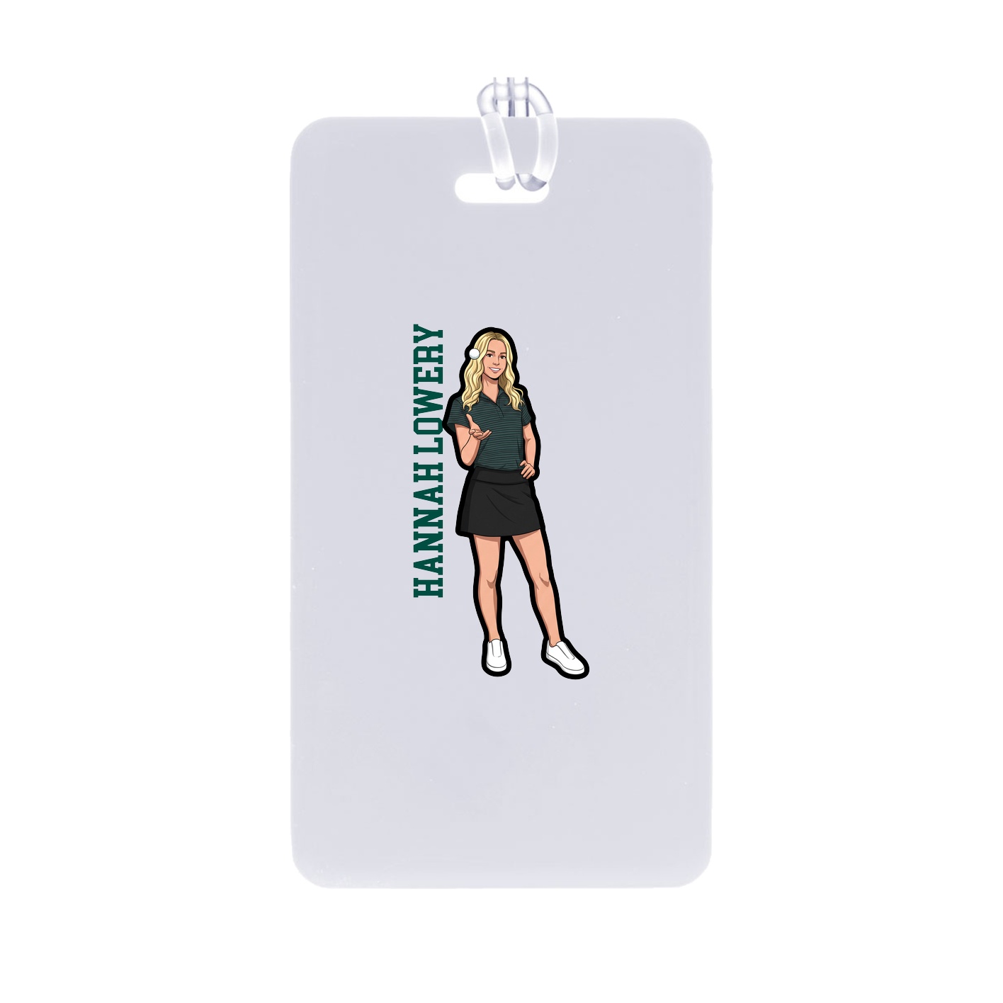 Bag Tag — Name Vertical in Classic