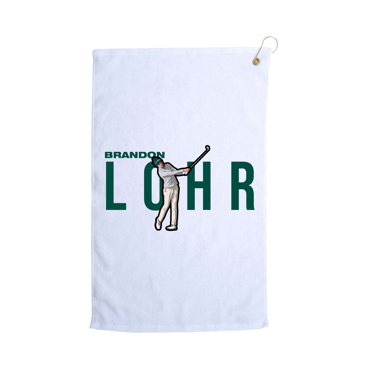 Golf Towel — Player Name in White