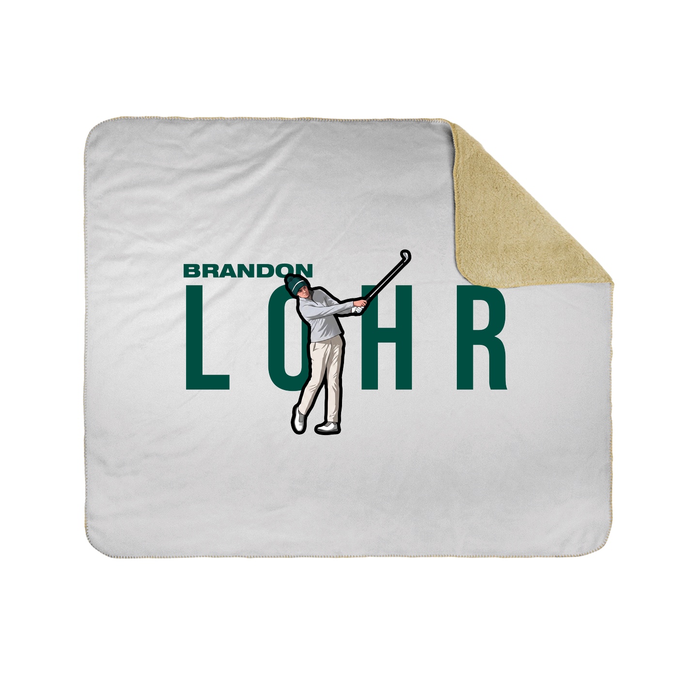 Throw Blanket — Player Name in White