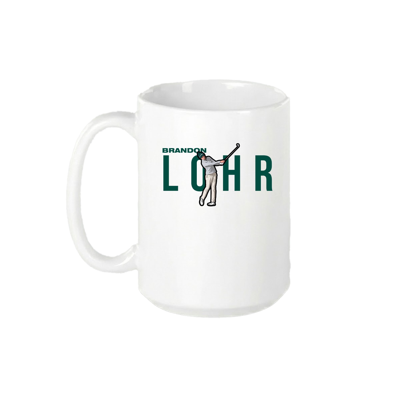 15oz Coffee Mug — Player Name in White