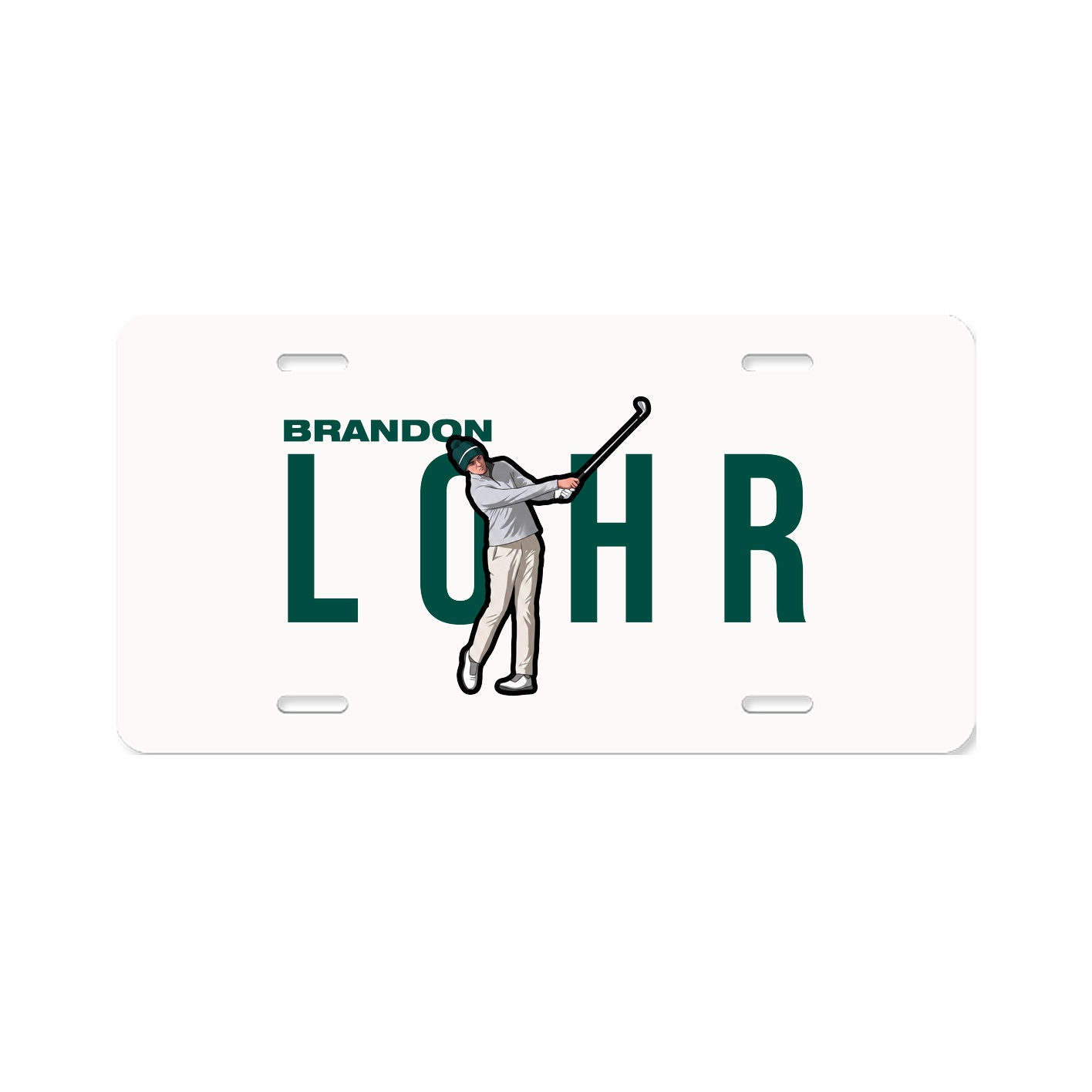 License Plate — Player Name in Classic