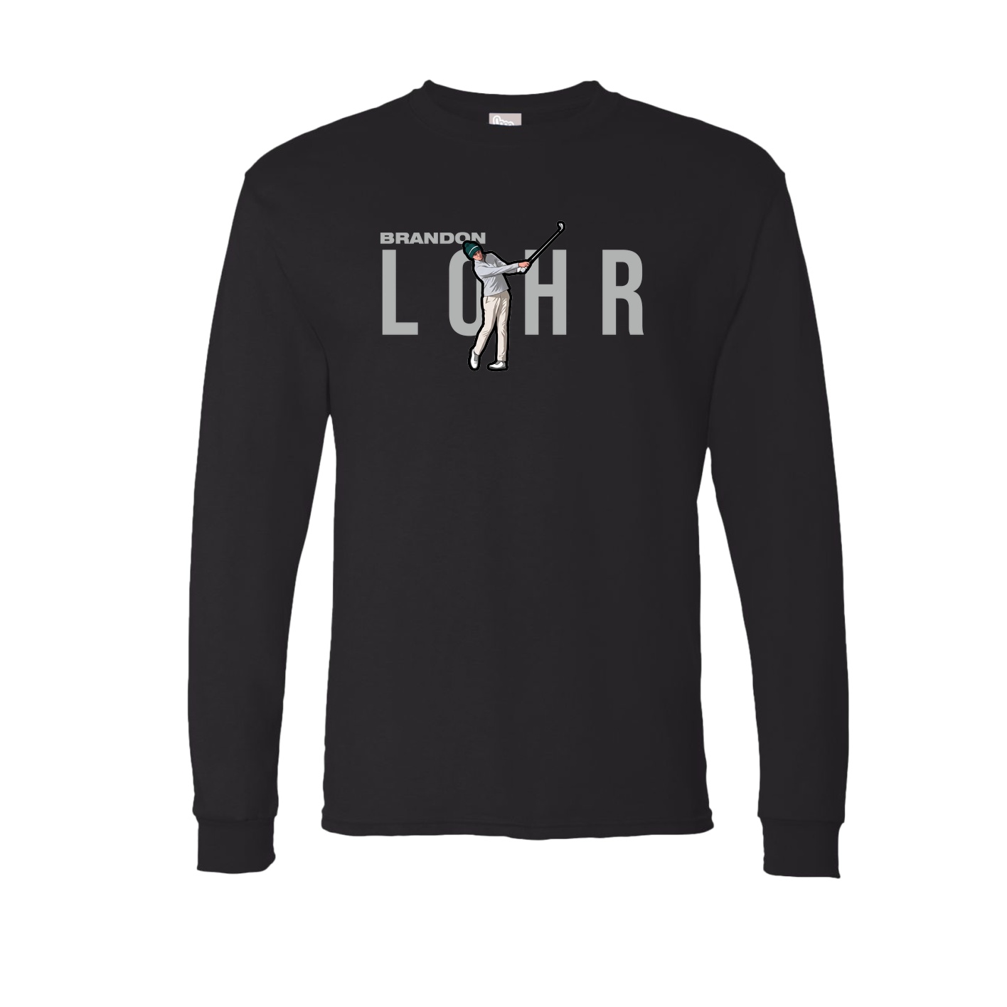 Long Sleeve Tee — Player Name in Black