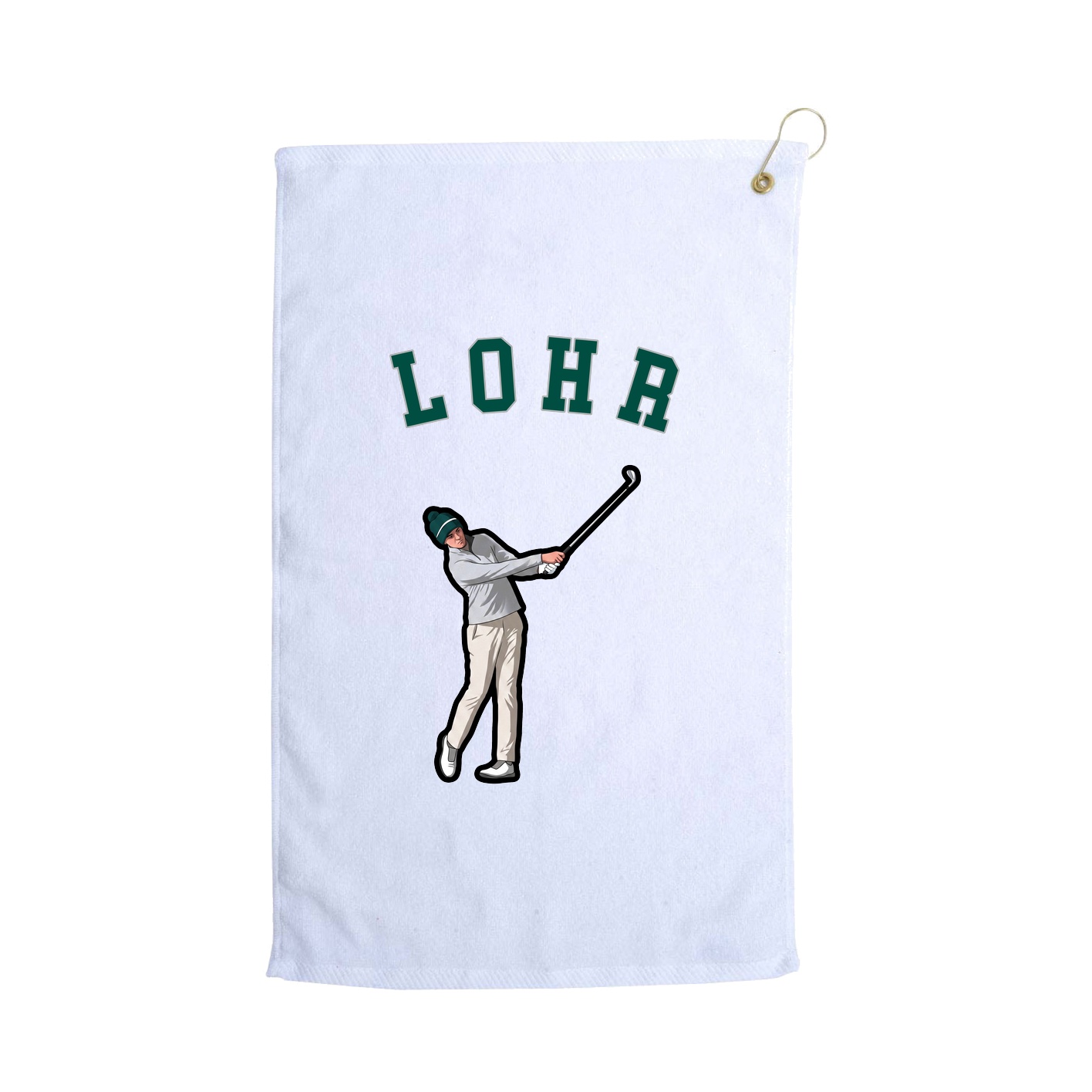 Golf Towel — Shirsey Arch in White
