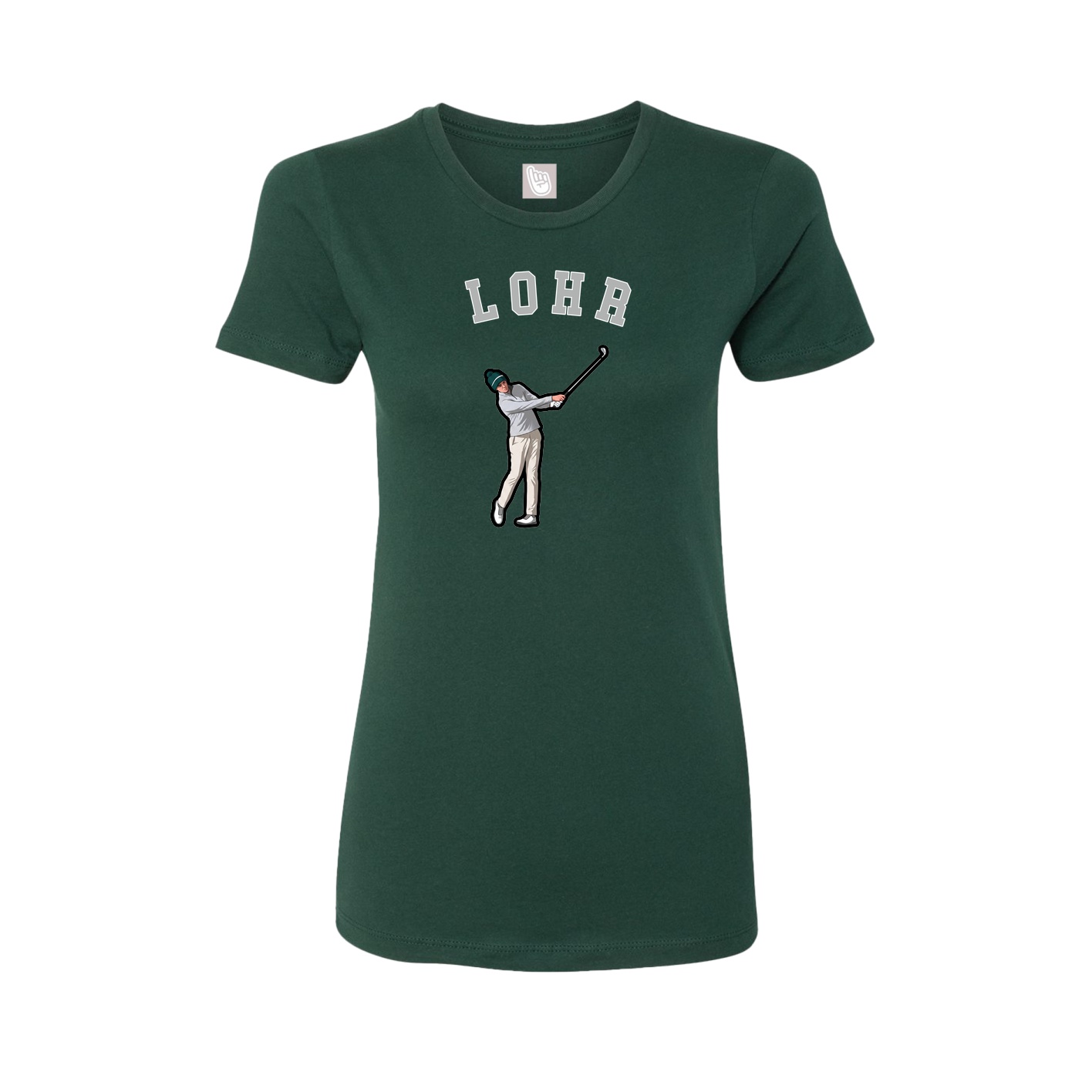 Fitted Women's Tee — Shirsey Arch in Green