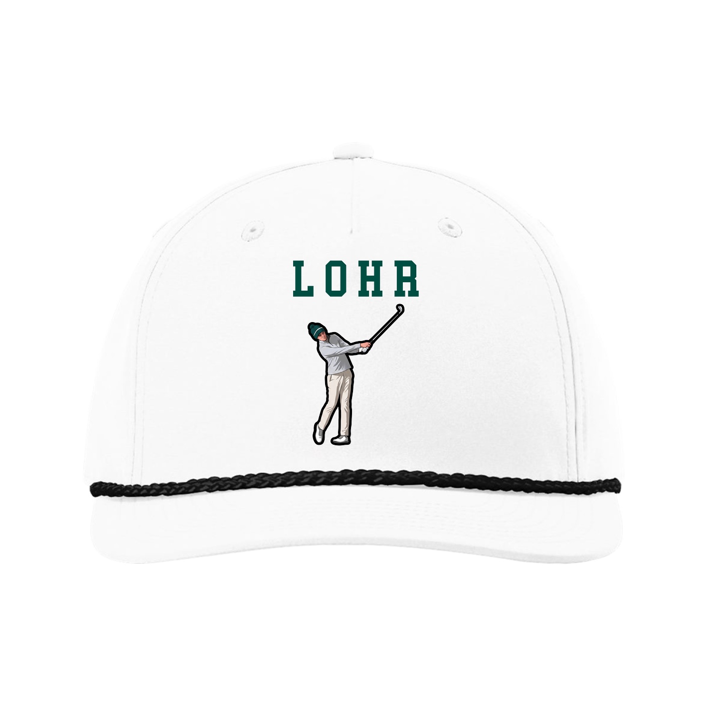 Five-Panel Classic Rope Cap — Shirsey in White