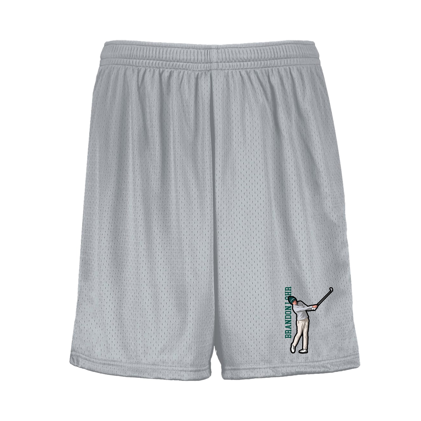 Shorts — Name Vertical in Silver