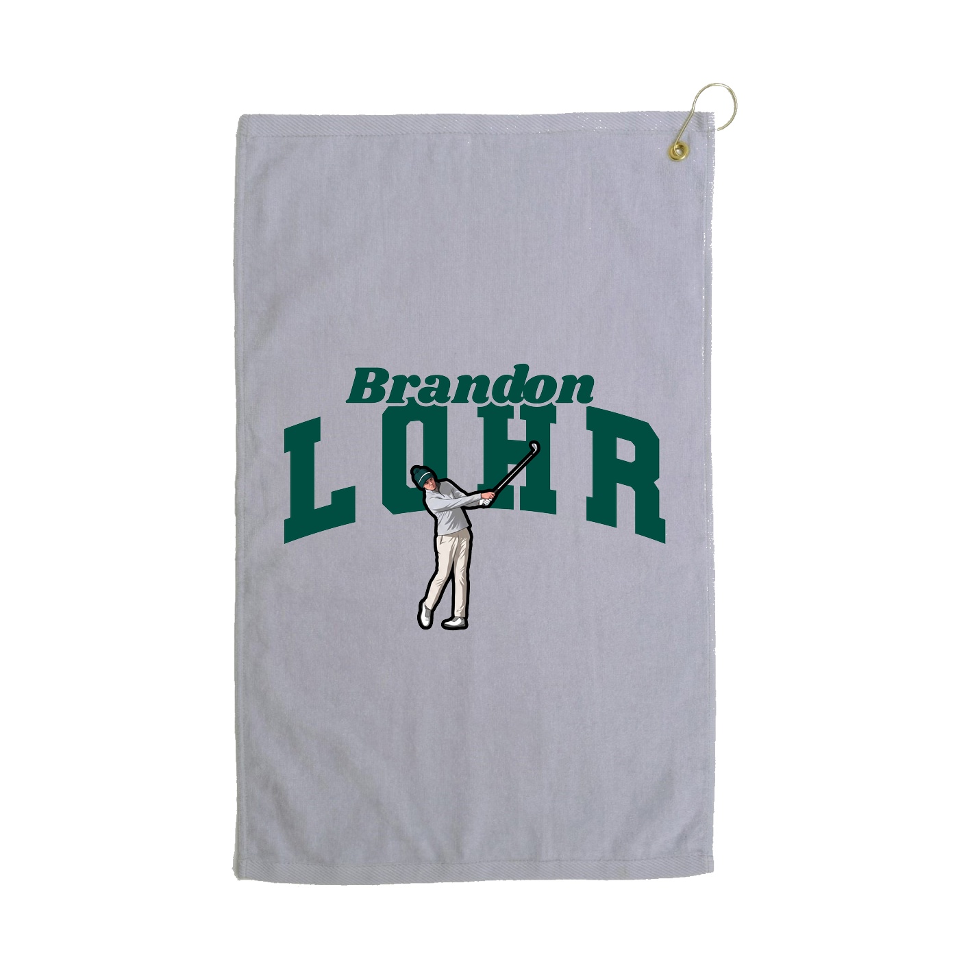 Golf Towel — Signature Arch in Grey