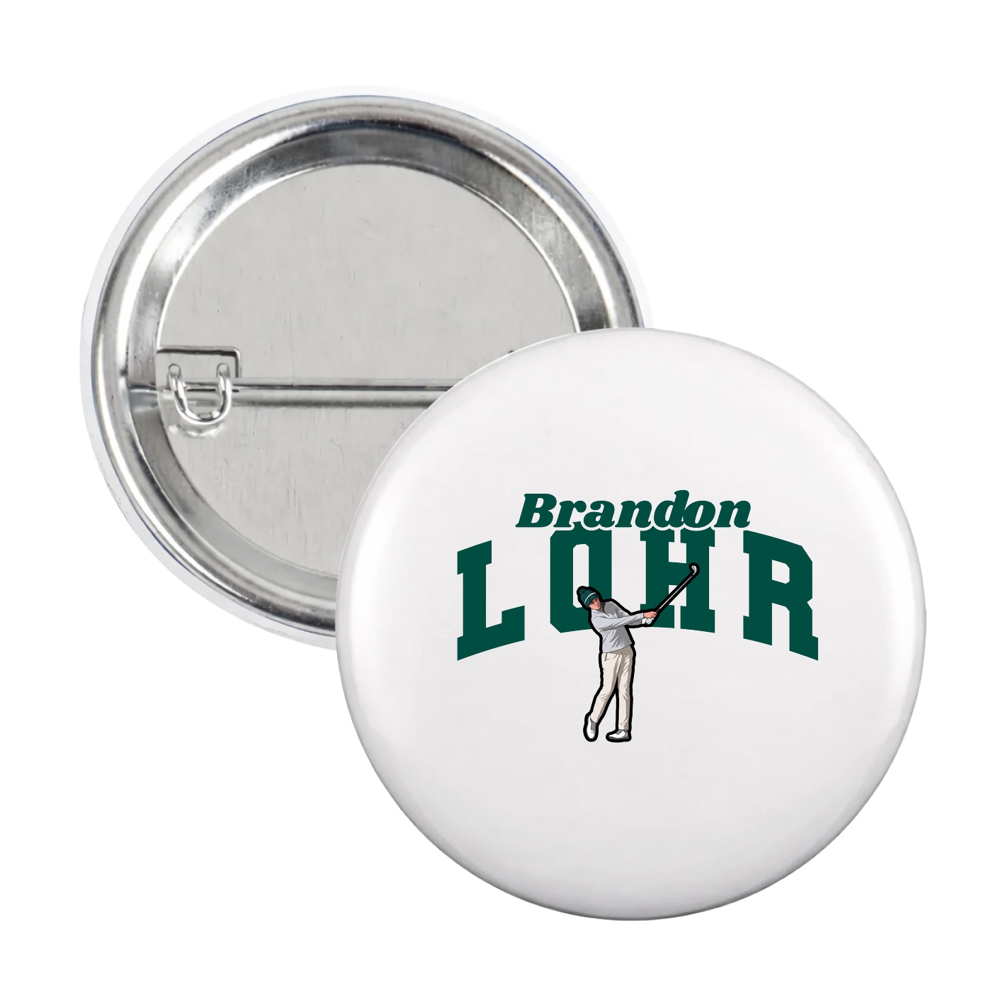 Game Day Button — Signature Arch in White