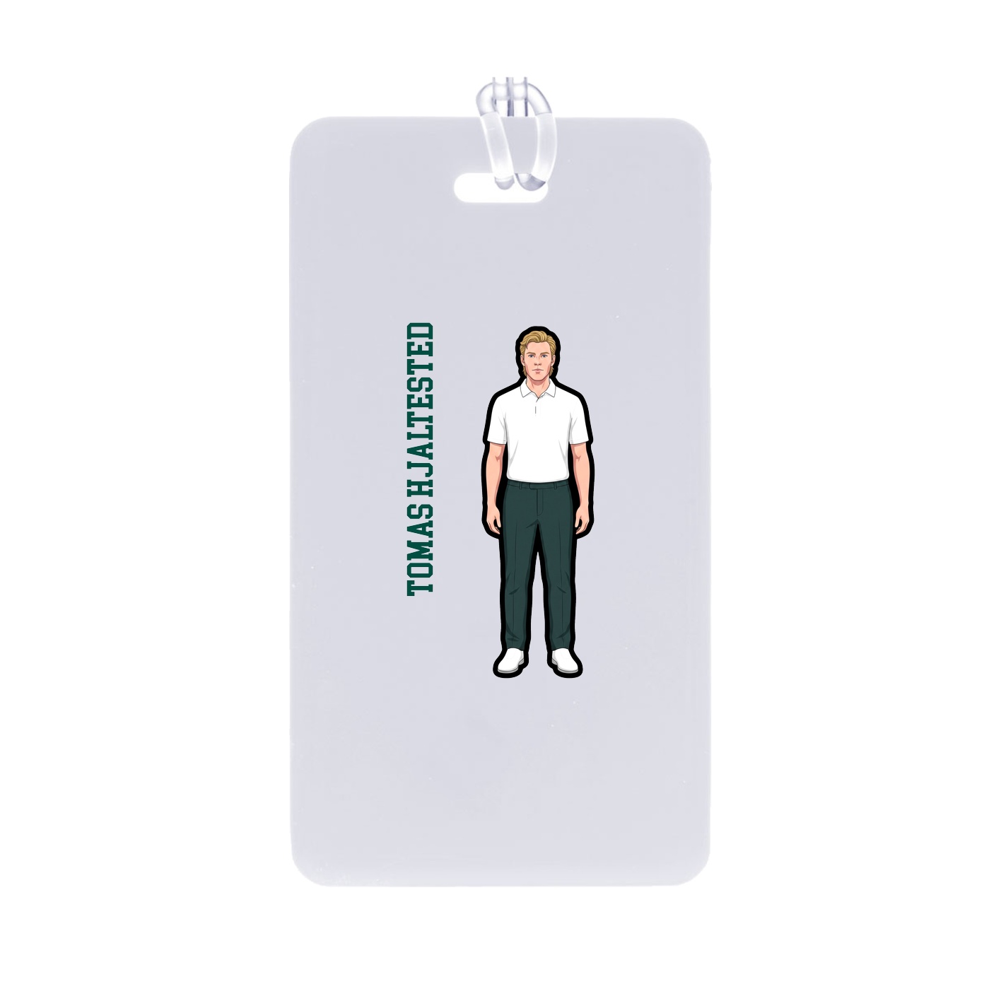Bag Tag — Name Vertical in Classic