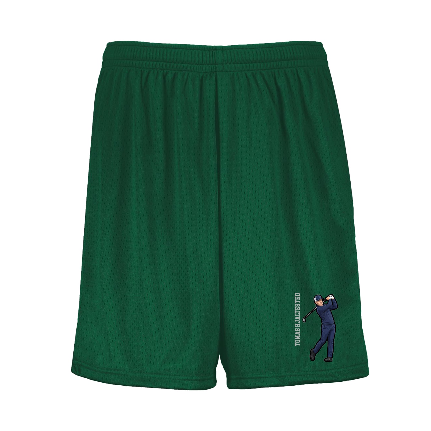 Shorts — Name Vertical in Green