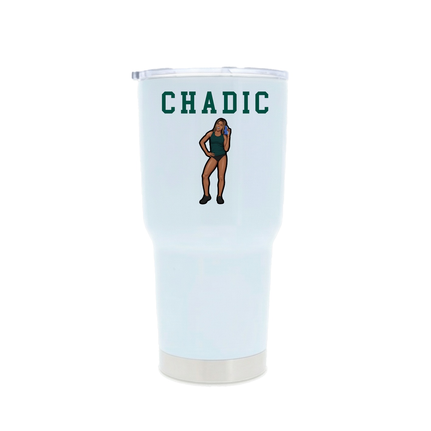 30oz Stainless Steel Tumbler — Shirsey in White