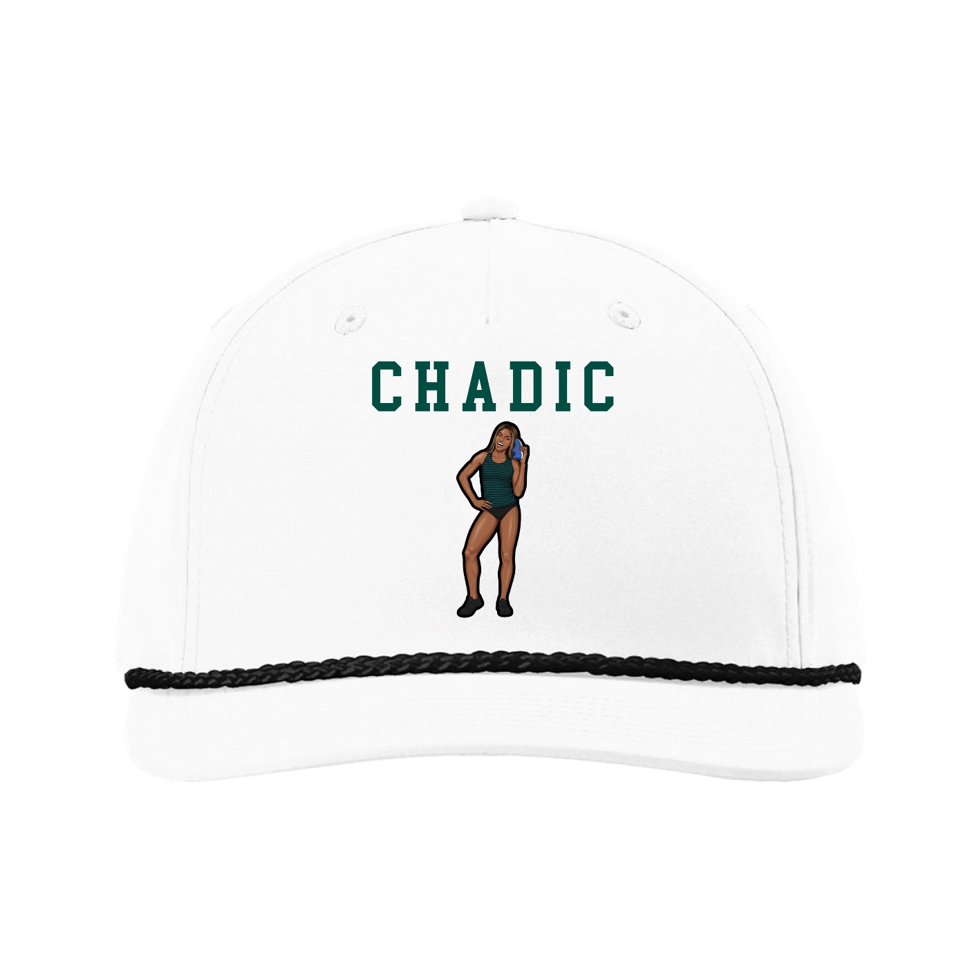 Five-Panel Classic Rope Cap — Shirsey in White