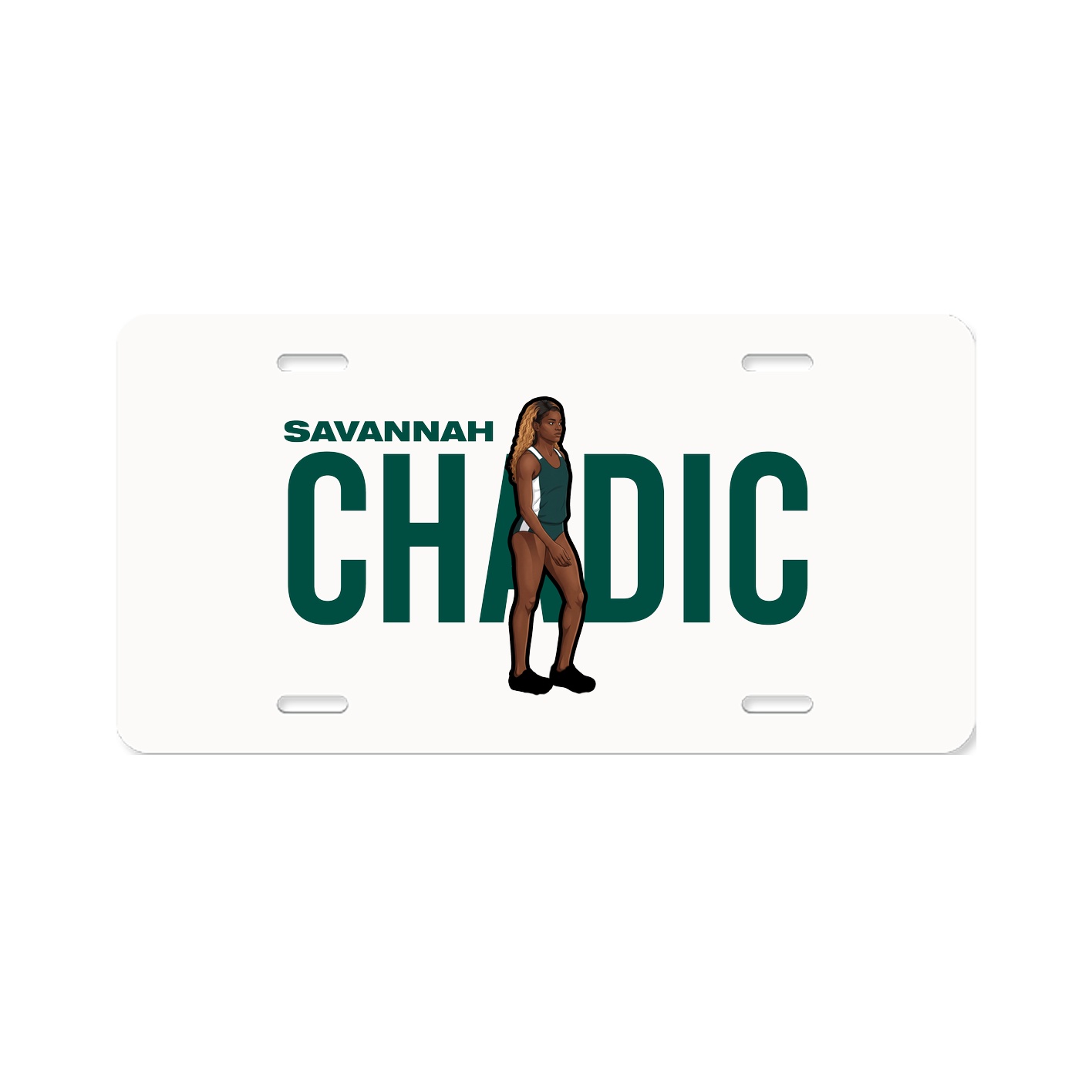 License Plate — Player Name in Classic