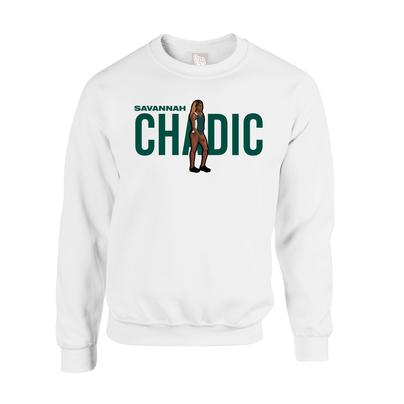 Fleece Crew — Player Name in White