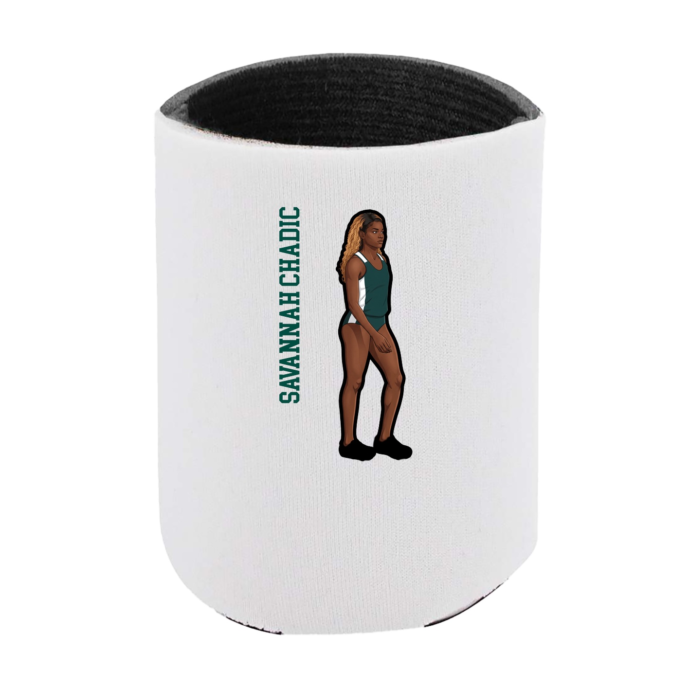 Can Holder — Name Vertical in White