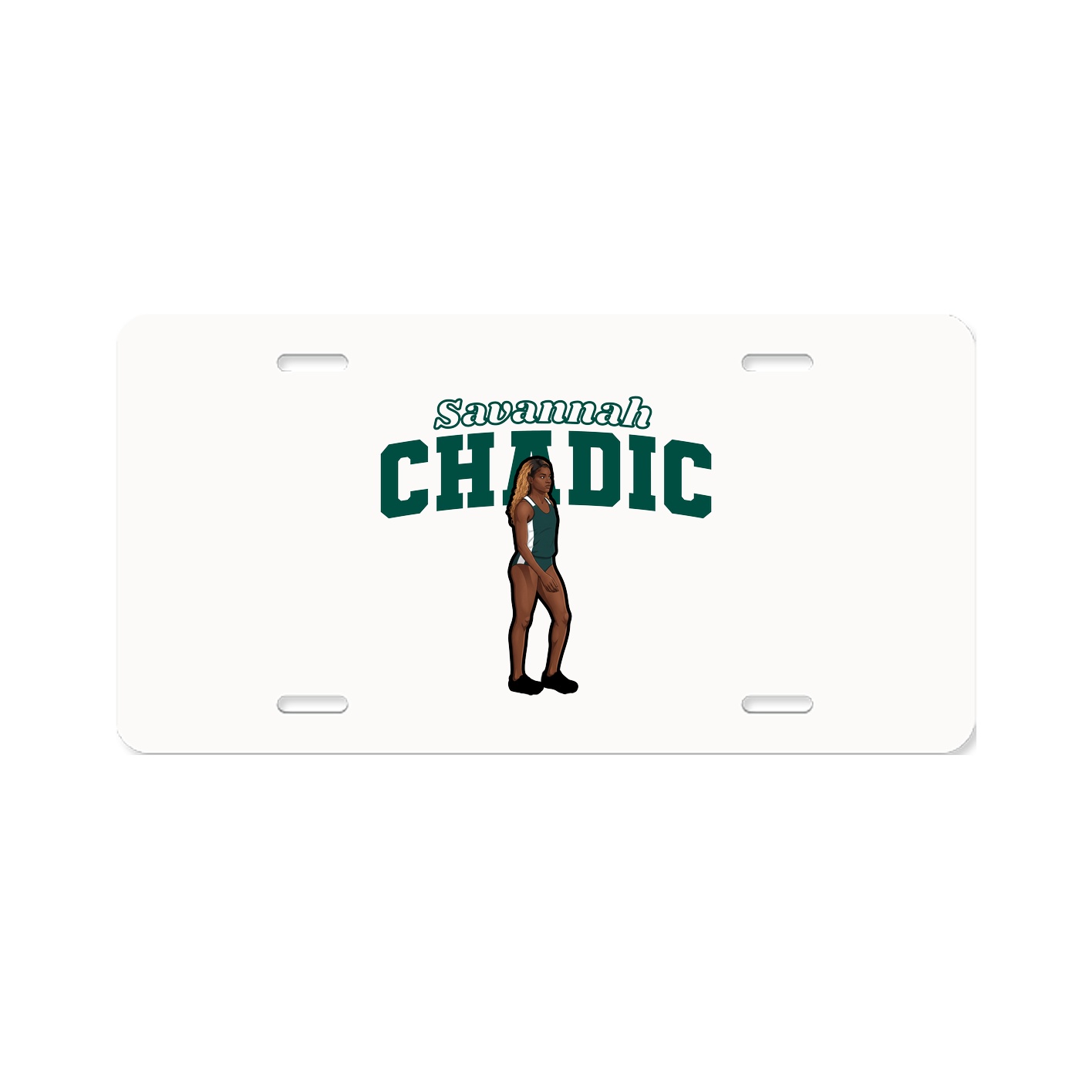 License Plate — Name Arch in Classic
