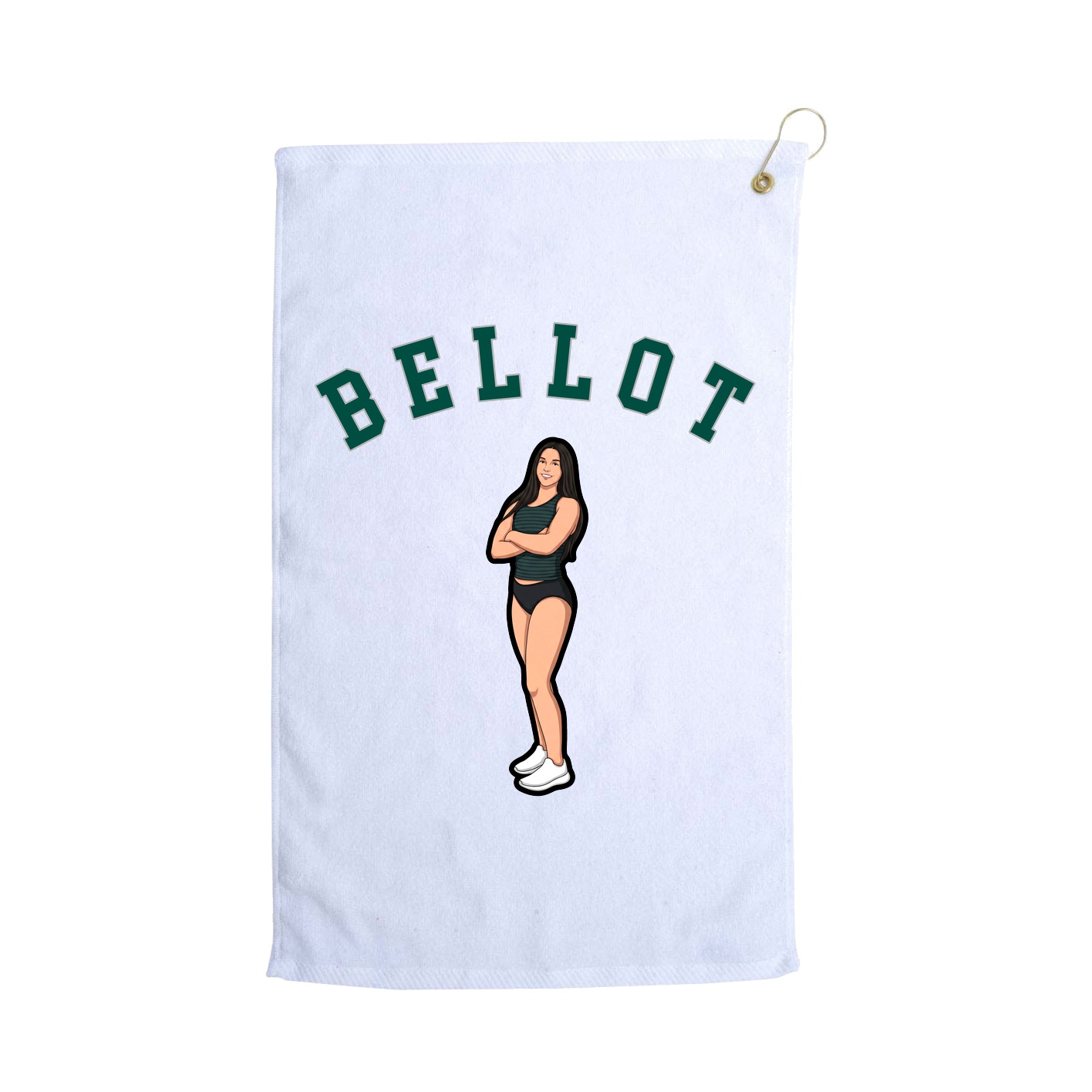Golf Towel — Shirsey Arch in White