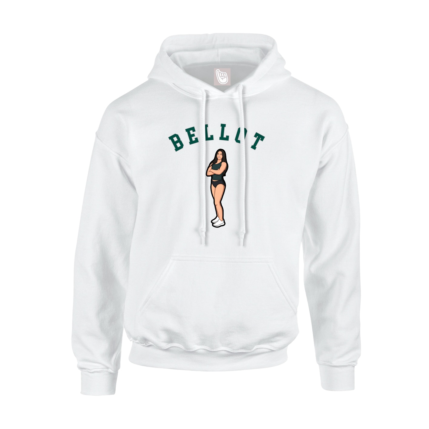 Hoodie — Shirsey Arch in White